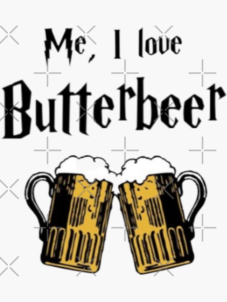 "I love Butterbeer" Sticker for Sale by HarryMagicPlace Redbubble