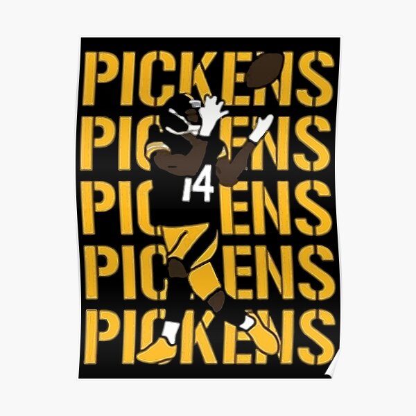 George Pickens PIttsburgh Steelers 3/5 ACEO Fine Art Print Card By