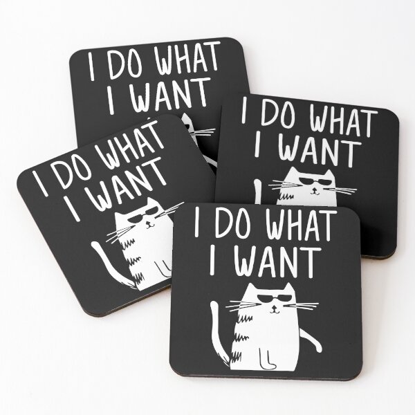 Item preview, Funny Cat - I Do What I Want designed and sold by SunsetGloww.