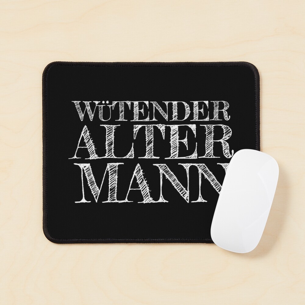 Wütender alter Mann Mauspad