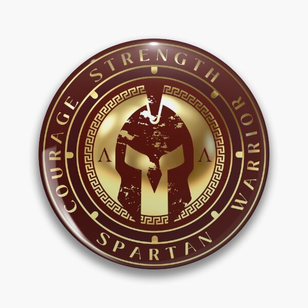 Item preview, Strength of a Spartan Helmet Maroon Gold designed and sold by Yiorgos Designs.