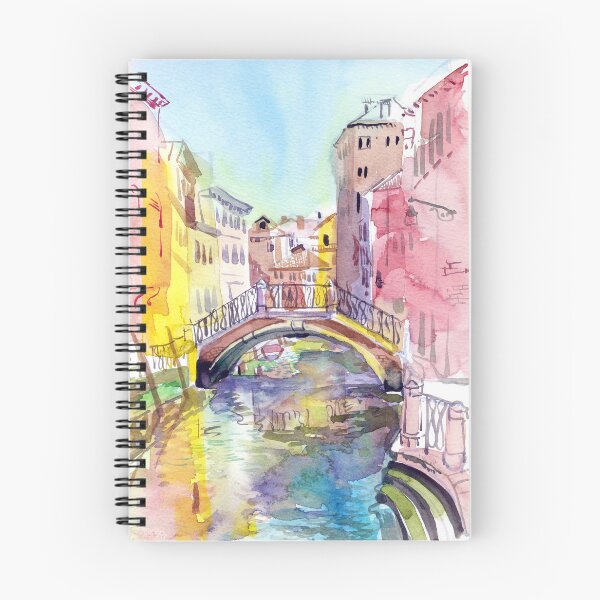 Item preview, Bridge in Venice, Italy. Watercolor painting art by Sveta Mikhalevich designed and sold by Sveta Mikhalevich.