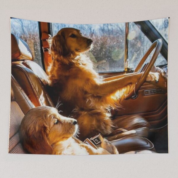 Item preview, Two Doggies Eager To Travel designed and sold by iamdesigns14.