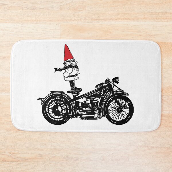 Item preview, Biker Gnome Line Drawing designed and sold by vivasweetlove.