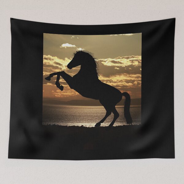 Aperçu de l'œuvre Sunset Horse Breed Silhouette créée et vendue par medojerrari79.