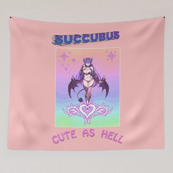 Item preview,  Cute As Hell | Succubus Pastel Gothic Grunge Poster Design  designed and sold by MakeitMelo.