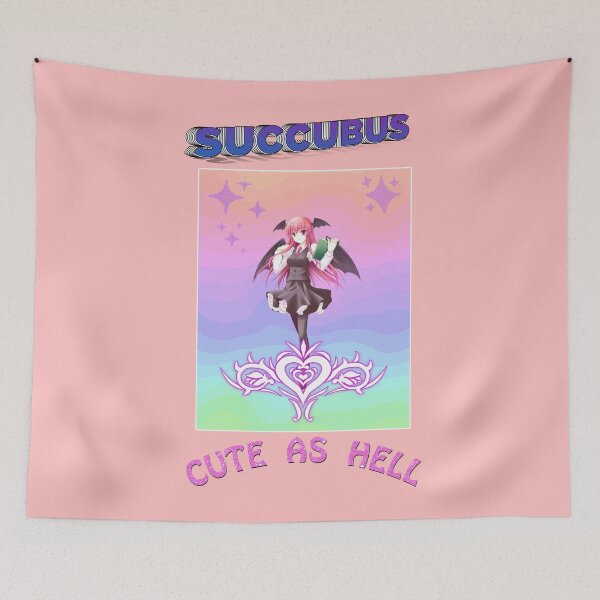 Item preview,  Cute As Hell | Succubus Pastel Gothic Grunge Poster Design  designed and sold by MakeitMelo.