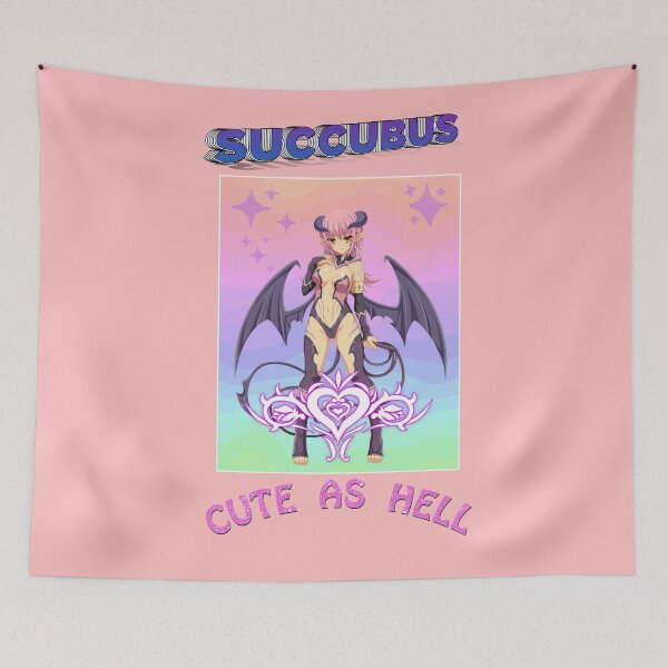Item preview,  Cute As Hell | Succubus Pastel Gothic Grunge Poster Design  designed and sold by MakeitMelo.