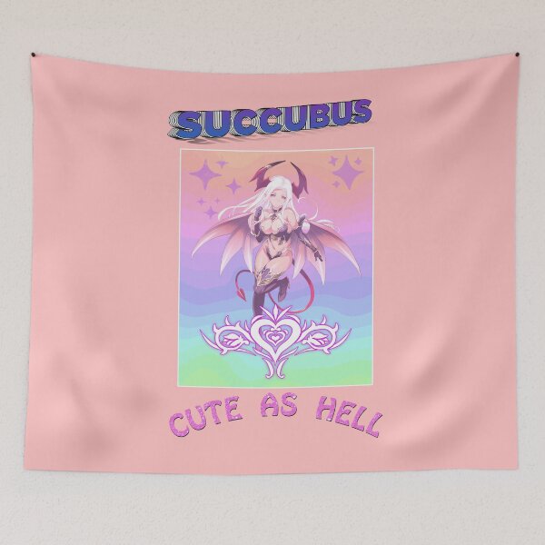 Item preview,  Cute As Hell | Succubus Pastel Gothic Grunge Poster Design  designed and sold by MakeitMelo.