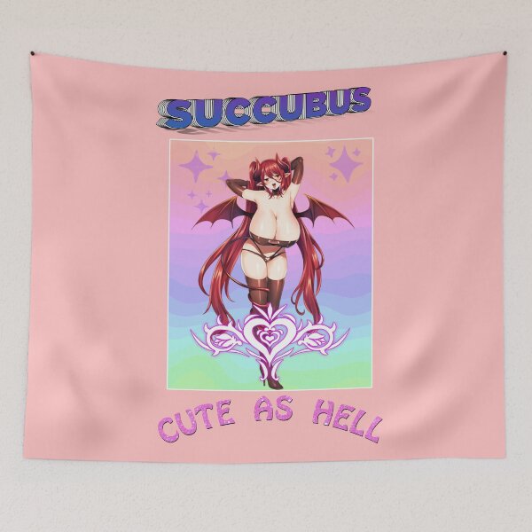 Item preview,  Cute As Hell | Succubus Pastel Gothic Grunge Poster Design  designed and sold by MakeitMelo.