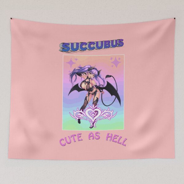 Item preview,  Cute As Hell | Succubus Pastel Gothic Grunge Poster Design  designed and sold by MakeitMelo.