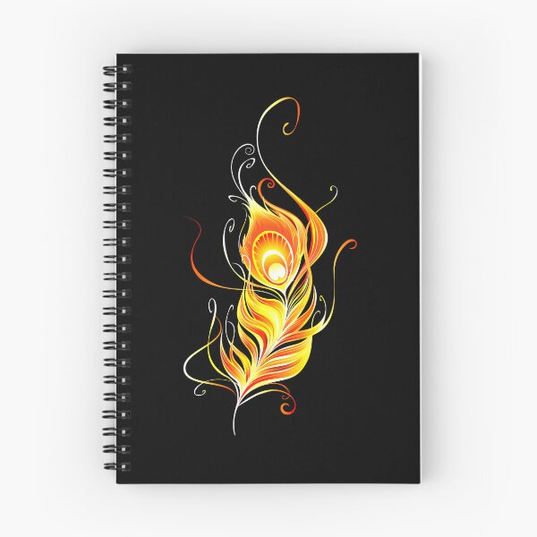 Aperçu de l'œuvre Plume de paon ardente créée et vendue par PotluckPrints.