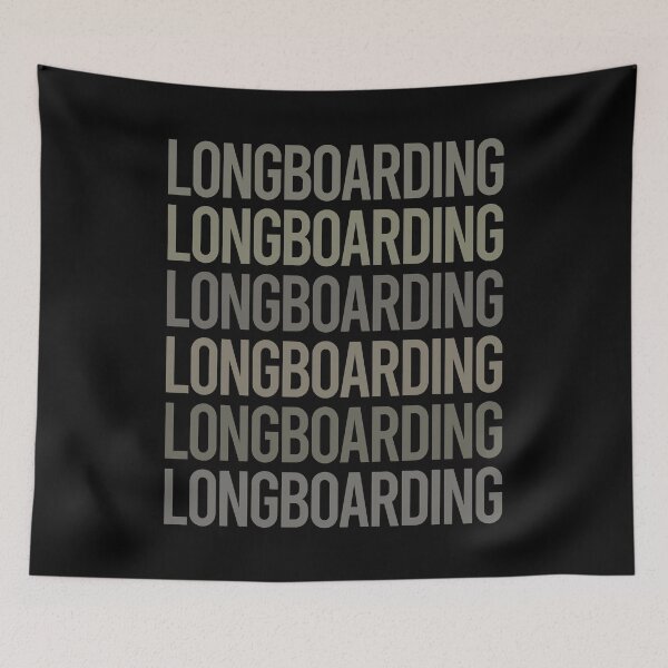 Artikelvorschau, Grauer Text Art Longboarding Longboard Longboarder entworfen und verkauft von TarynBrown3126.