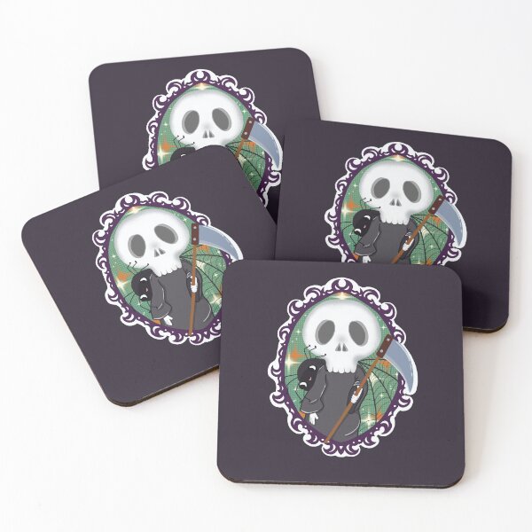 Item preview, Kawaii Death Reaper Halloween Skull Spider designed and sold by Missing In Art.