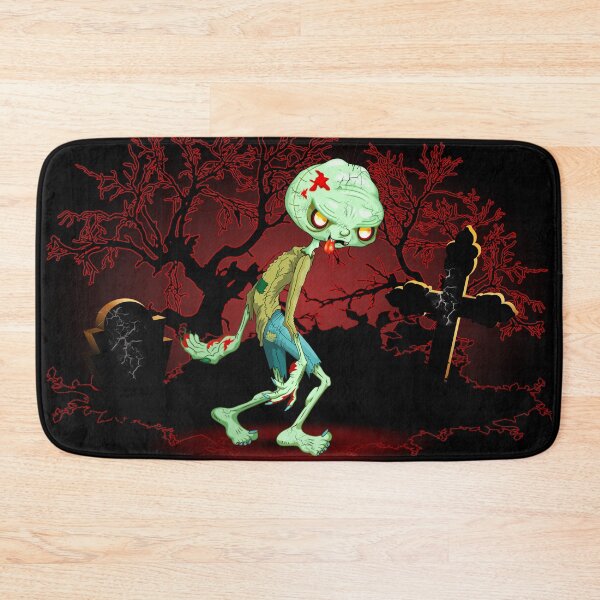 Item preview, Zombie Creepy Monster Cartoon walking on cemetery designed and sold by BluedarkArt.