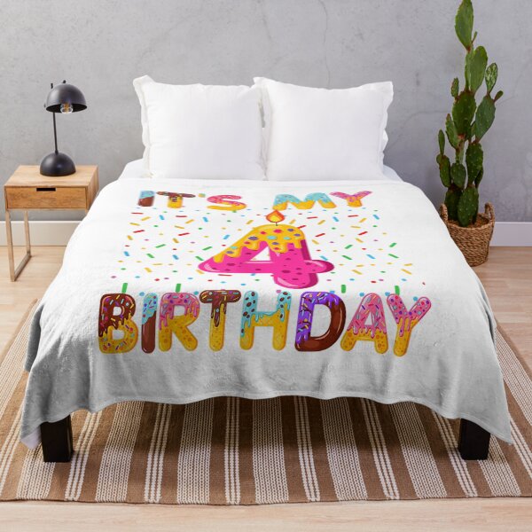 Item preview, IT'S MY 4 BIRTHDAY designed and sold by Browhiteart.