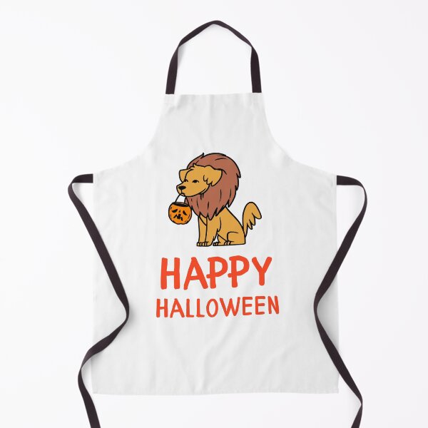 Item preview, Happy Halloween Cute Dog Golden Retriever In Lion Costume With Pumpkin Basket Design designed and sold by WBP Mart.
