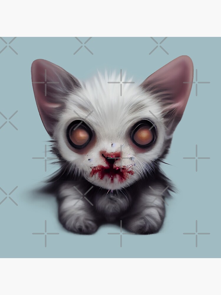 Zombie Kitten Poster by Bratak