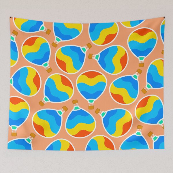 Item preview, Medium hot air balloon pattern 1 designed and sold by LemonCreamyyyy.