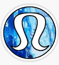 Lululemon Blue Marble Sticker