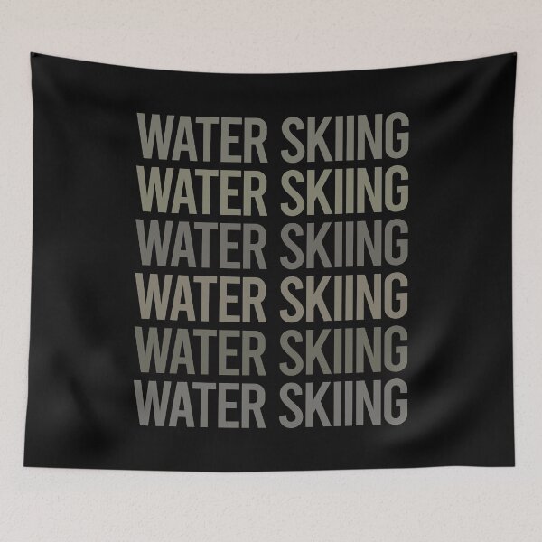 Item preview, Gray Text Art Water Skiing designed and sold by TarynBrown3126.