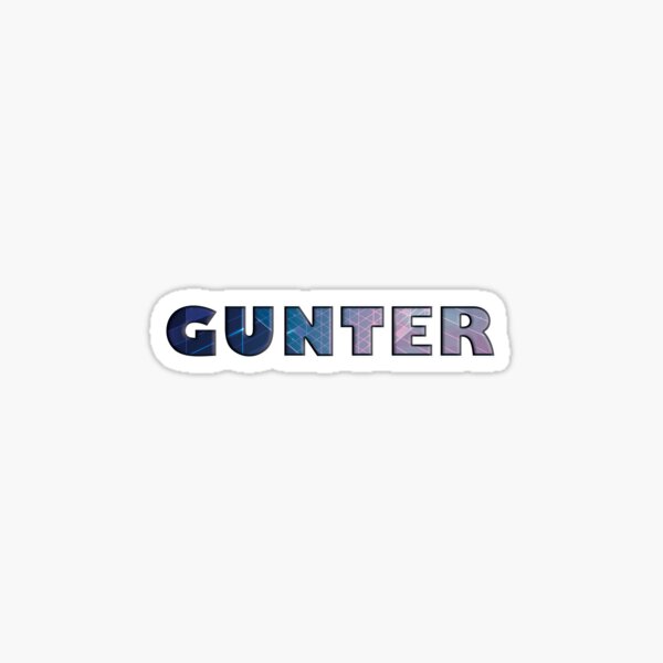 GUNTER Sticker