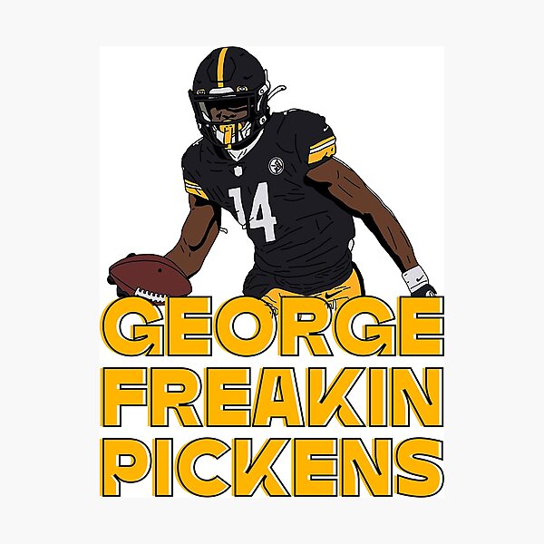 George Pickens PIttsburgh Steelers 3/5 ACEO Fine Art Print Card By