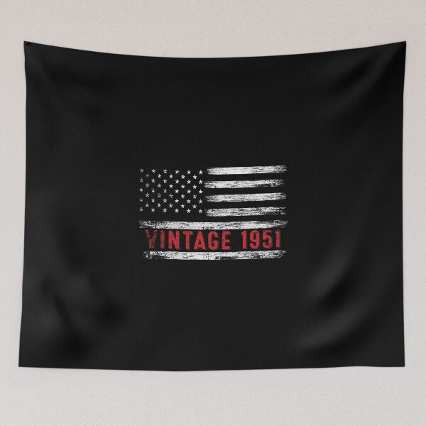 Item preview, 71st Birthday Gifts Vintage 1951 American Flag designed and sold by MoHaCo.