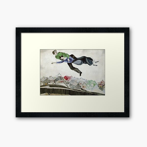 Over the town - Marc Chagall Framed Art Print