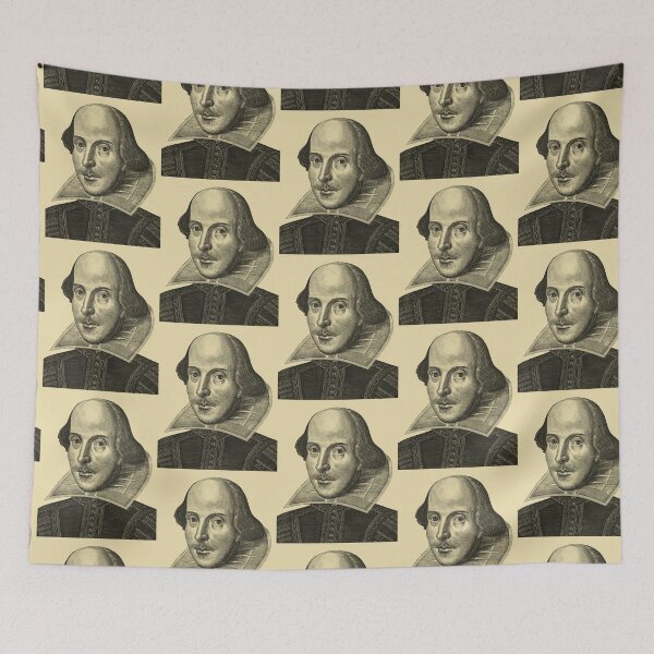 Item preview, William Shakespeare portrait (cream) designed and sold by Madame Memento.