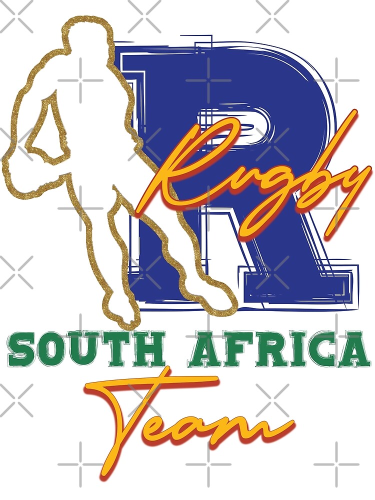 Gold Retro South Africa Rugby Team Rugby Team South Africa Rugby Poster For Sale By 5367