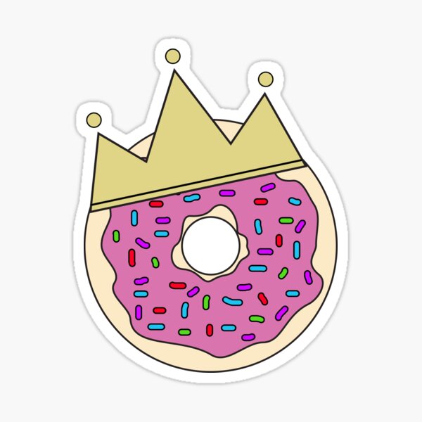 "doughnut queen" Sticker for Sale by BexKelly Redbubble