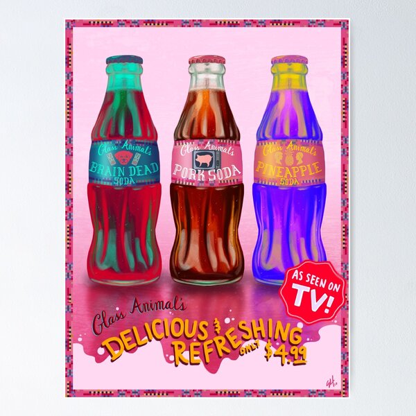 Coca-Cola Red Hand and Bottle Pop Art Floor Graphic