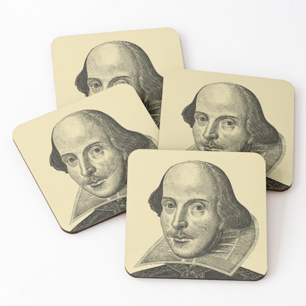 Item preview, William Shakespeare portrait (cream) designed and sold by Madame Memento.
