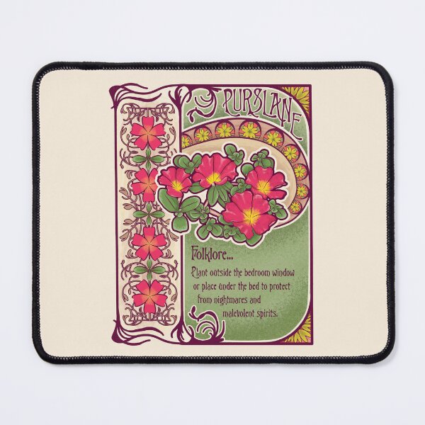 Item preview, Pink Wildflower, Art Nouveau Inspired, Folklore, and Magic designed and sold by aZillionLines.