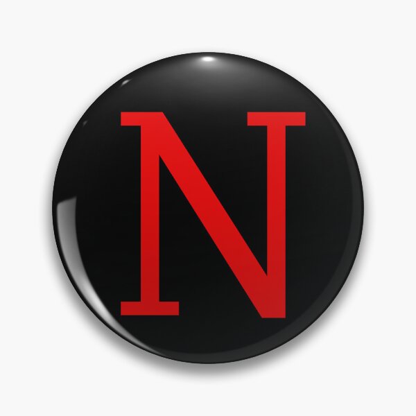Item preview, Red Letter N Capital Alphabet Monogram Initial  designed and sold by kotsdesign.
