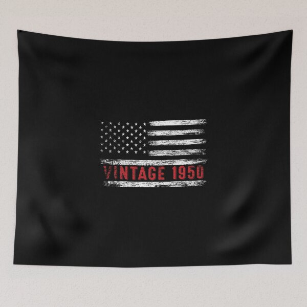 Item preview, 72nd Birthday Gifts Vintage 1950 American Flag designed and sold by MoHaCo.