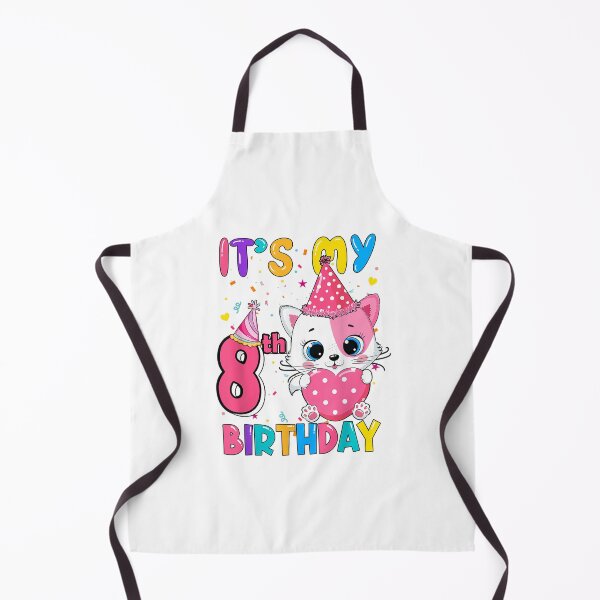 Item preview, It's My 8th Birthday Girl Funny Cat Birthday 7 Year Old designed and sold by Browhiteart.