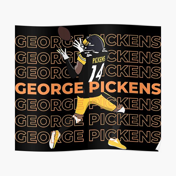 Black Steelers Pickens Text Pic T-Shirt Adult |