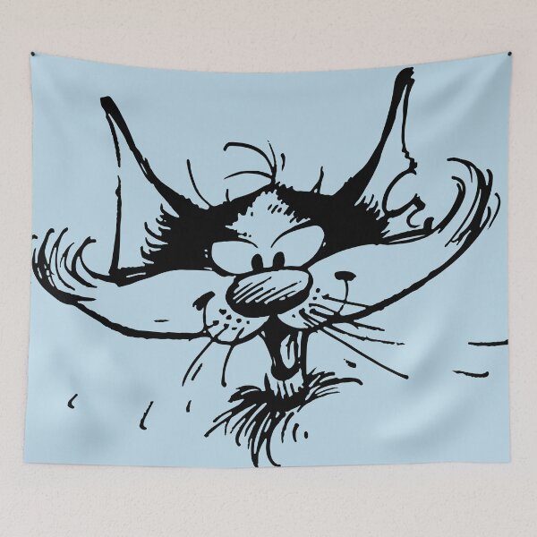 Item preview, Gaston Goof Cat Drawing designed and sold by RetroCentre.