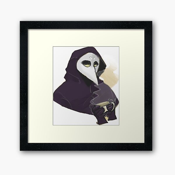 Scp 049 Framed Art Print By Kqlechips Redbubble