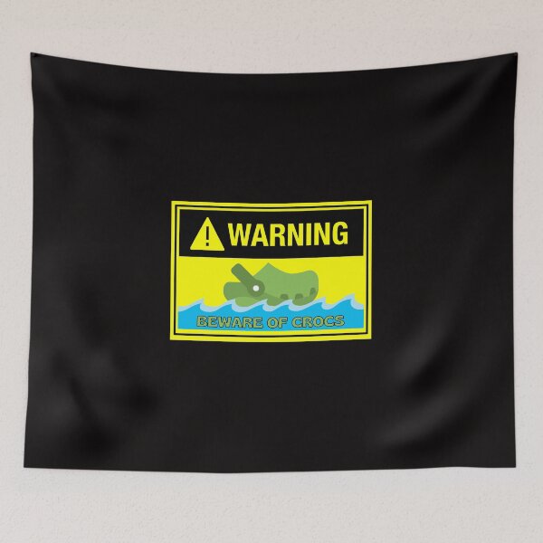 Item preview, Warning beware of crocs designed and sold by SmartTShirtTime.