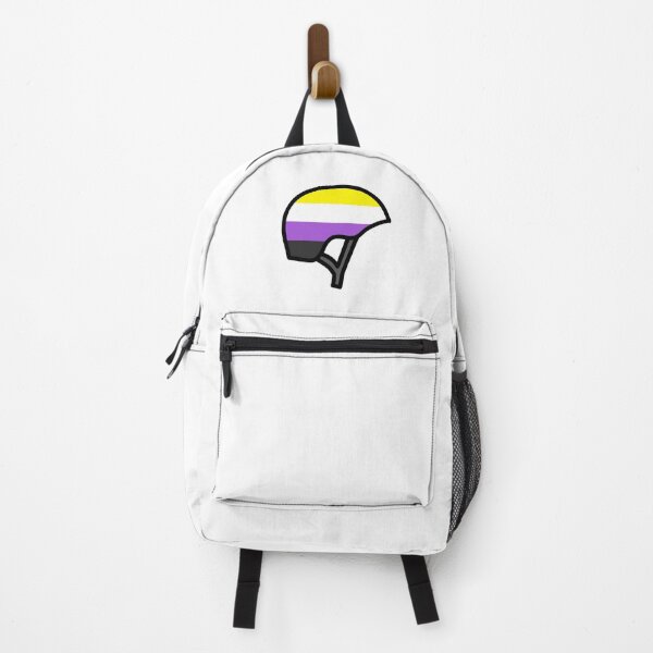 Item preview, Roller Derby Non Binary Flag Helmet designed and sold by Widdershins Art.
