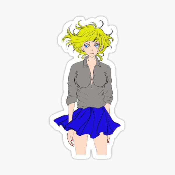 Manga Girl Sticker For Sale By Hookoo Redbubble