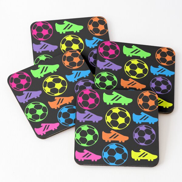Item preview, Neon rainbow soccer pattern designed and sold by KCAbdelnour.