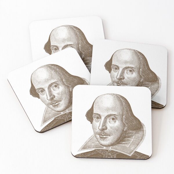 Item preview, William Shakespeare artwork (white) designed and sold by Madame Memento.