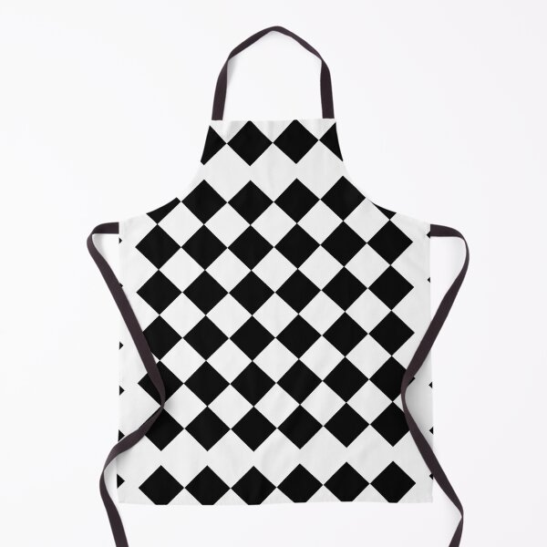 Item preview, Rhombus Checkerboard Pattern Black and White designed and sold by MadandMean.