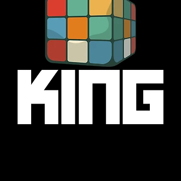 Imagen de la obra Cuber King Puzzle Solving Speed Cubing Men's Cube King Gear de DynamicDesign