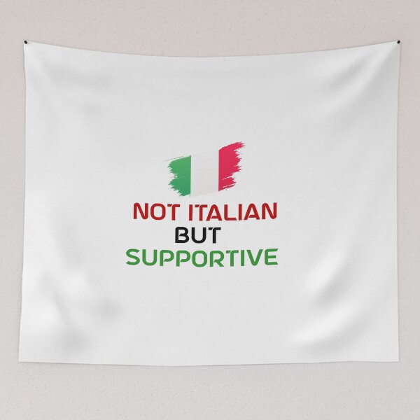 Item preview, Not italian but supportive Classic t-shirt Classic T-Shirt designed and sold by PRECALB OUTFIT.
