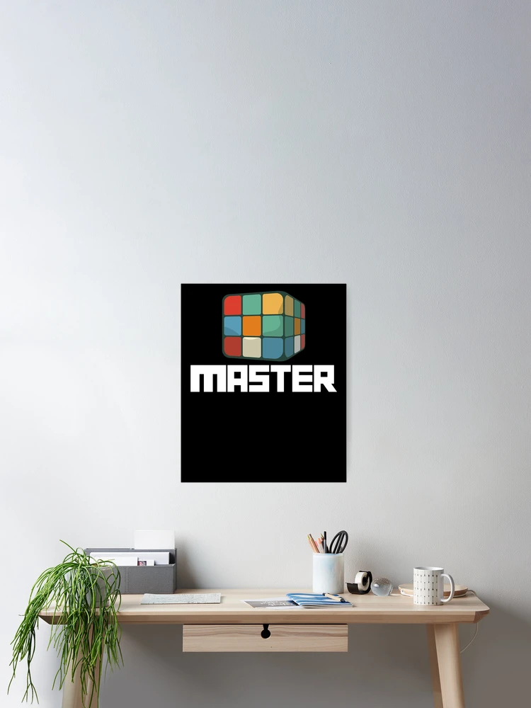 Imagen 2 de 3, Póster con la obra Cuber Master Puzzle Solving Cube Speed Cubing Master Gear, diseñada y vendida por DynamicDesign.
